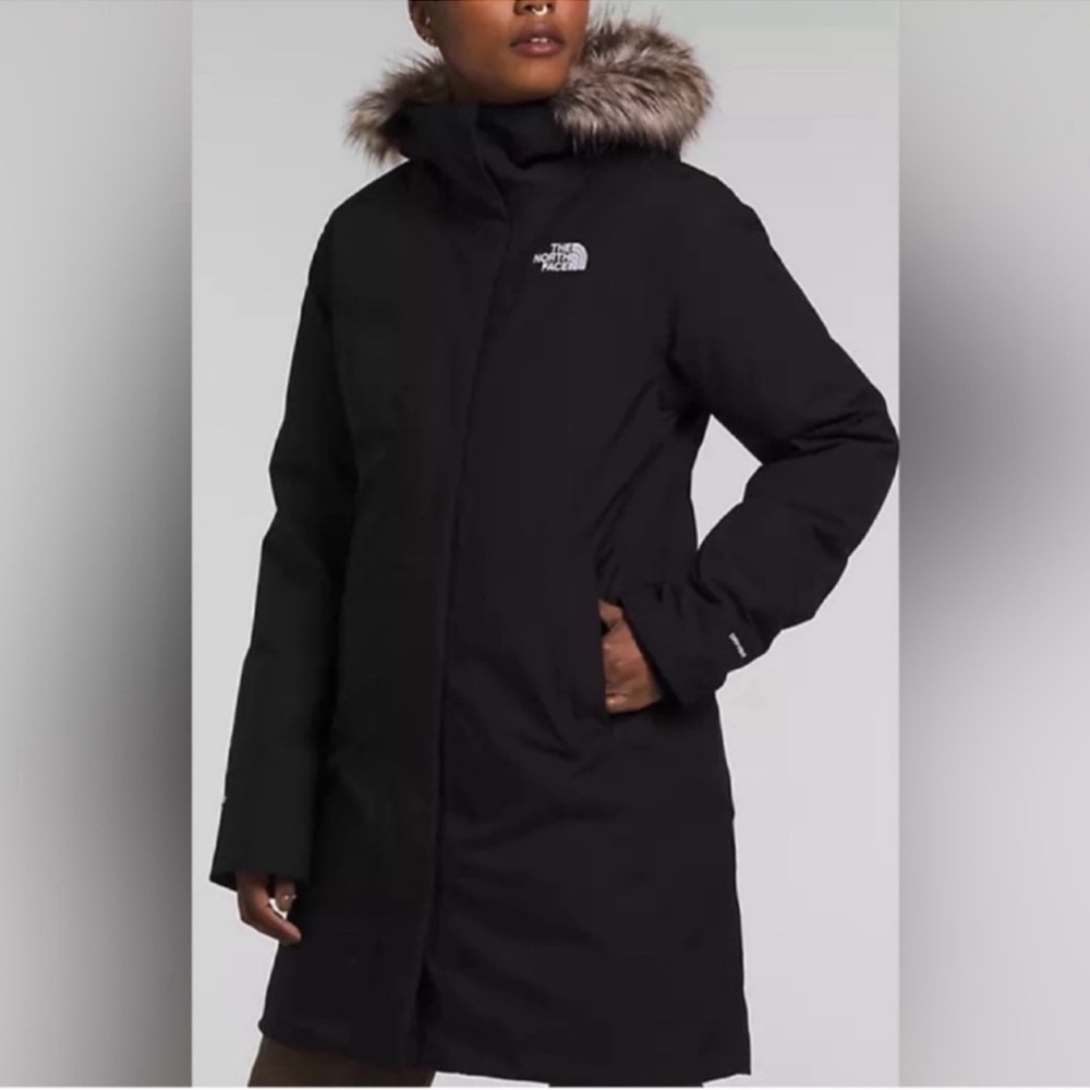 North Face Waterproof 550-Fill-Power Down Parka w Faux Fur XL